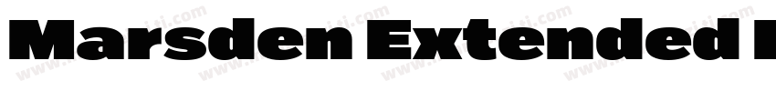 Marsden Extended Black字体转换